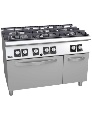 Cocina a Gas Fagor Kore 700 6 Fuegos con Horno | Hostelería Negocios