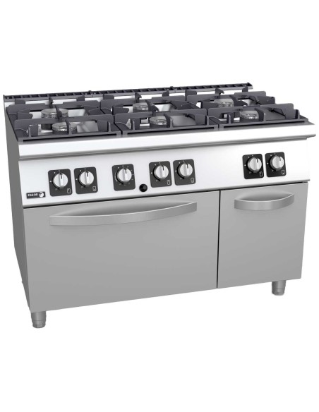 Cocina a Gas Fagor Kore 700 6 Fuegos con Horno | Hostelería Negocios