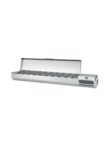 Vitrina de Ingredientes Eutron VRX-1800 8 Cubetas GN | Hostelería Negocios