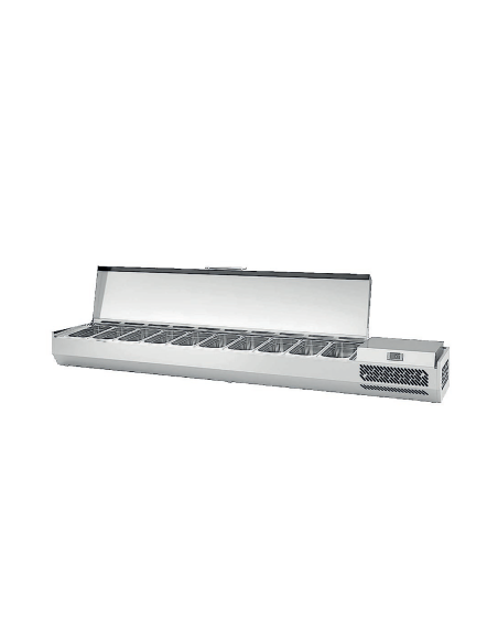 Vitrina de Ingredientes Eutron VRX-1800 8 Cubetas GN | Hostelería Negocios