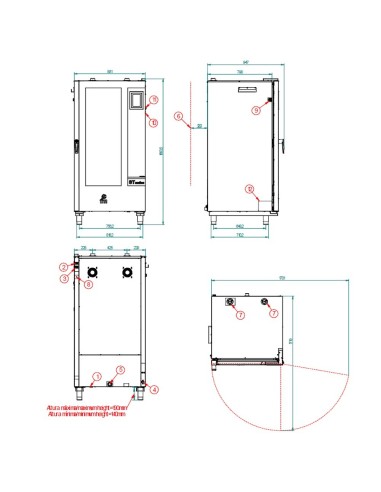 Horno de panaderia STB 616 V7 T Digital FM|Hosteleria Negocios