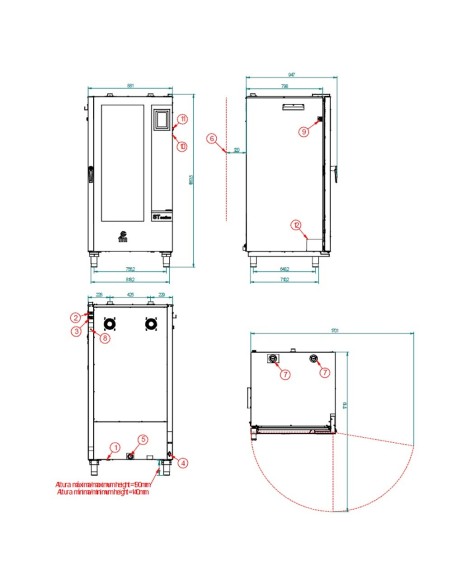 Horno de panaderia STB 616 V7 T Digital FM|Hosteleria Negocios