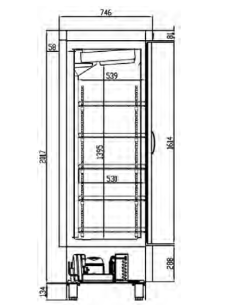 Enfriador Bebidas EHRV-751-NI Coreco | Hosteleria Negocios 2
