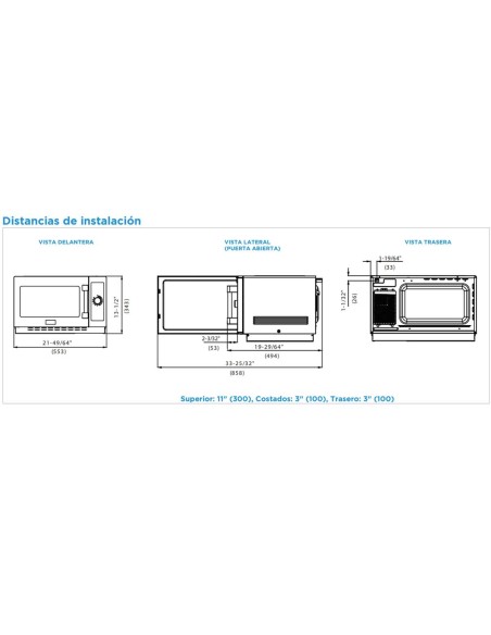 Horno Microondas Profesional HM1001M Infrico | Hostelería Negocios