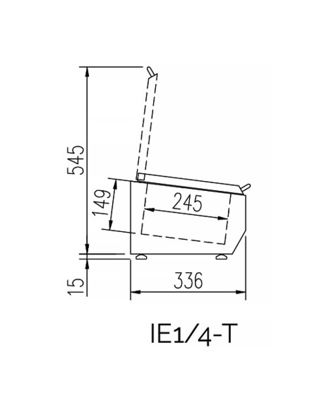 Expositor de Ingredientes Docriluc Vortex IE-1/4-T | Hostelería Negocios