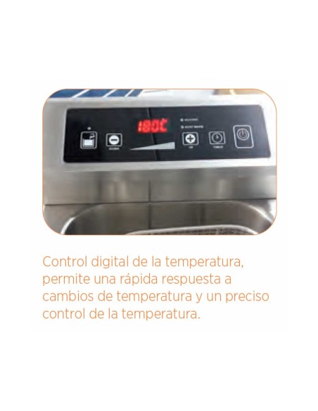 Freidora de Inducción Edenox TF 82 Doble 8+8 Litros | Hostelería Negocios