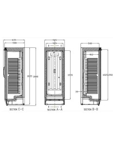 Frigorífico con Capacidad 372 litros APE-451-C S1 Edenox 2