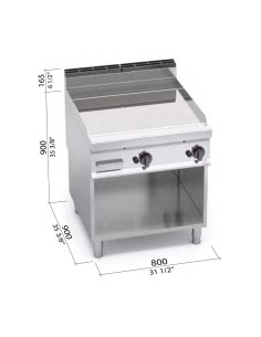 Fry Top Gas Bertos G9FL8M-2/CPD Compound 20 kW | Hostelería Negocios 2
