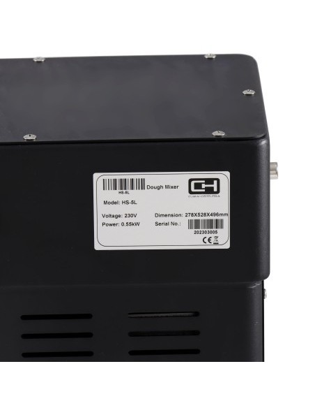 Amasadora Espiral 10 L con Variador Velocidad HS-5L|Hosteleria negocios