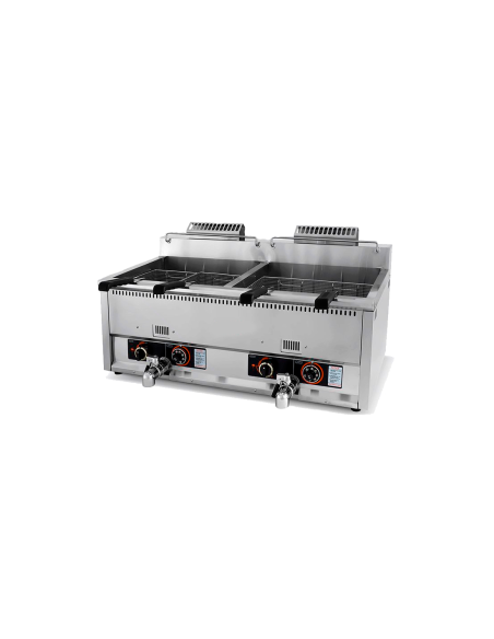 Freidora Gas Doble GF-15H-2 30L Eutron | Hostelería Negocios