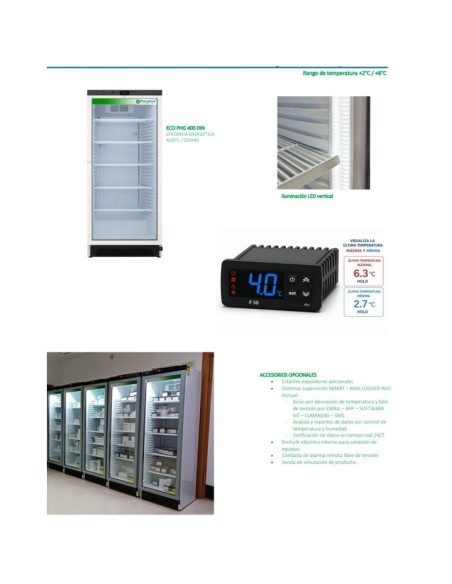 Frigorífico Farmacia PHG-400 ECO DIN 58345 | Hostelería Negocios