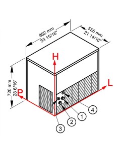 Máquina Hielo C150 155 kg/24h Brema | Hostelería Negocios 2