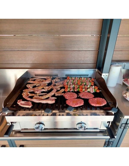 Barbacoa Gas Maiser B-90+MPV Piedra Volcánica | Hostelería Negocios