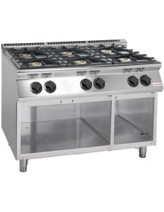 Cocina Gas 6 Fuegos SV 912 Savemah | Hostelería Negocios