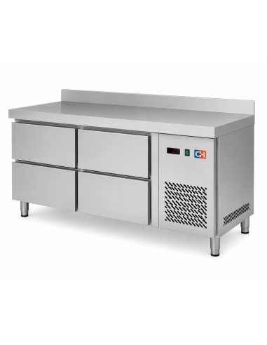 Mesa Snack Refrigerada Fondo 600 MRCH-150-4|Hosteleria negocios
