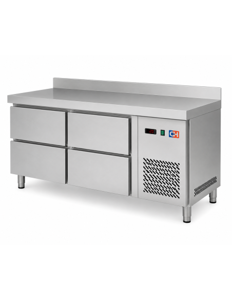 Mesa Snack Refrigerada Fondo 600 MRCH-150-4|Hosteleria negocios