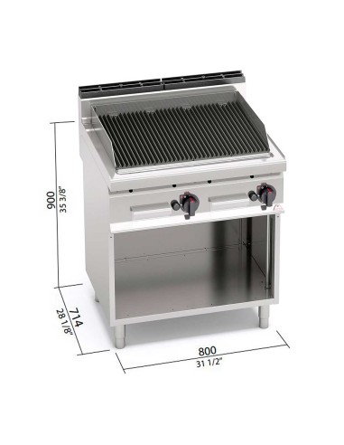 Parrilla Barbacoa PLG80M/G Bertos |Hosteleria negocios
