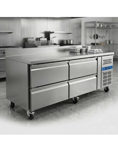 Mesa Refrigerada 4 Cajones Eutron U-GNH2140TN | Hosteleria Negocios