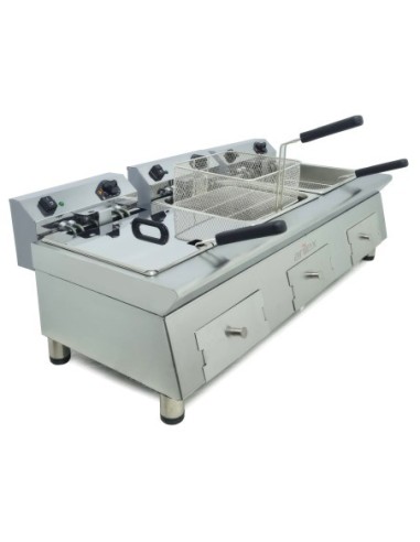 Freidora Eléctrica 12+12+12 L Arilex 100FRE121212GTR | Hosteleria Negocios