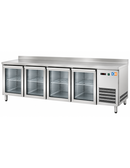 Mesa Snack Refrigerada 4 puertas Cristal  MRCH-250V|Hosteleria negocios