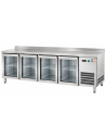 Mesa Snack Refrigerada 4 puertas Cristal  MRCH-250V|Hosteleria negocios