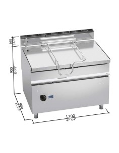 Sartén Basculante Gas Bertos 120 L  G9BR12/I + RM| Hosteleria Negocios 2