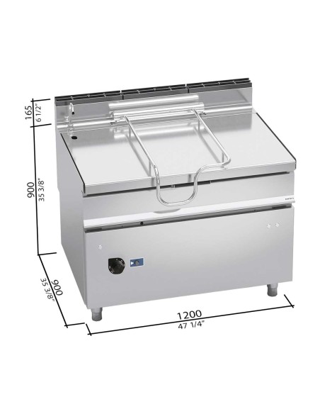 Sartén Basculante Gas Bertos 120 L  G9BR12/I + RM| Hosteleria Negocios