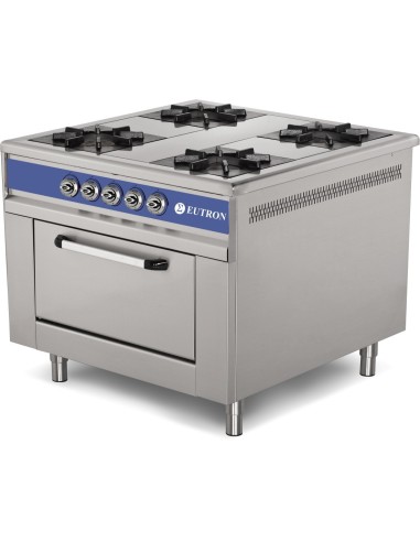 Cocina Gas 4 Fuegos Horno Eutron Serie 900 | Hosteleria Negocios