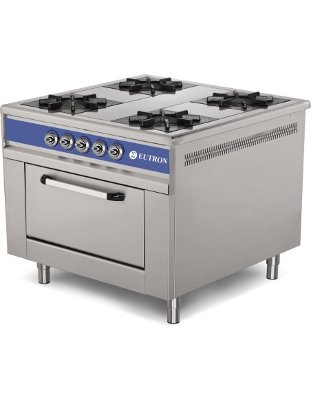 Cocina Gas 4 Fuegos Horno Eutron Serie 900 | Hosteleria Negocios
