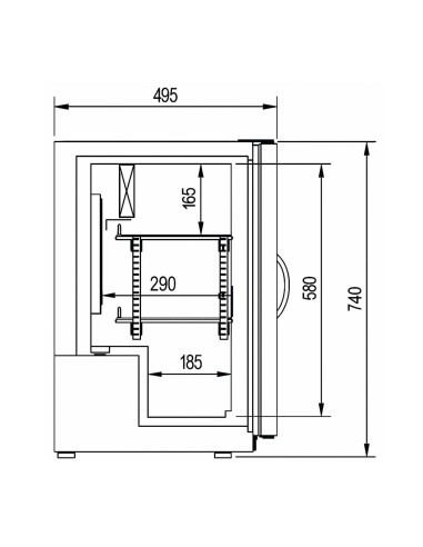 Expositor Refrigerado Subcero 69 L DECVA-400-SZ | Hosteleria Negocios