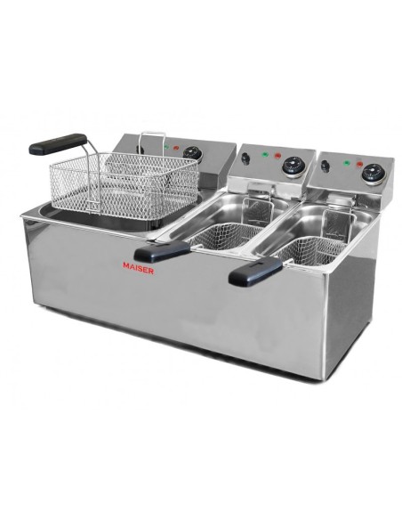 Freidora Triple Cuba 10+4+4 L F10/8x2+6/4 Maiser | Hosteleria Negocios