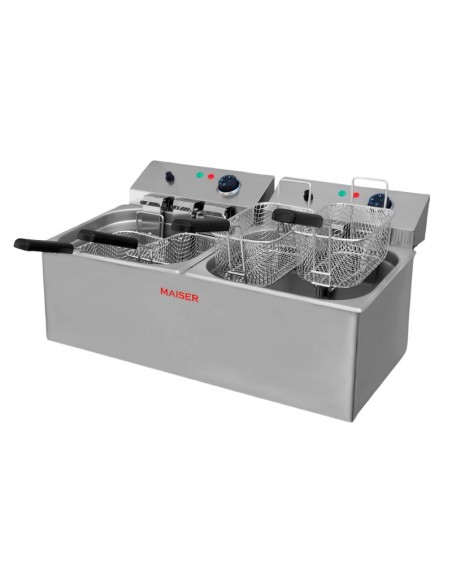 Freidora Eléctrica 10+10 Litros 6 Cestas F12/106x2 Maiser | Hosteleria Negocios