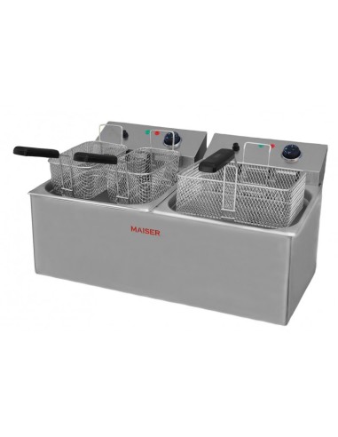 Freidora Eléctrica 10+10 Litros 6 Cestas F12/106x2 Maiser | Hosteleria Negocios