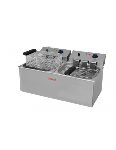 Freidora Eléctrica 10+10 Litros 6 Cestas F12/106x2 Maiser | Hosteleria Negocios