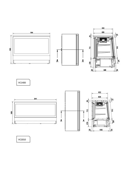 Vitrina Refrigerada VC Infrico 470/710 L | Hostelería Negocios