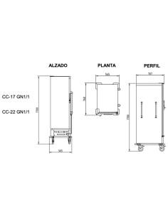 Carro Caliente Eratos CC-22 GN 1/1 | Hostelería Negocios 2