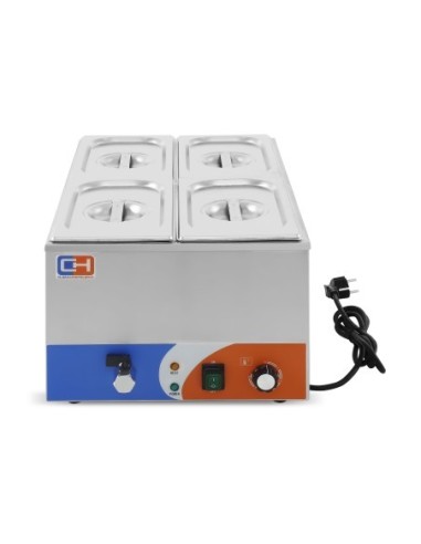 Baño María Eléctrico 4 cubetas GN1/4 BM-1/4|Hosteleria negocios