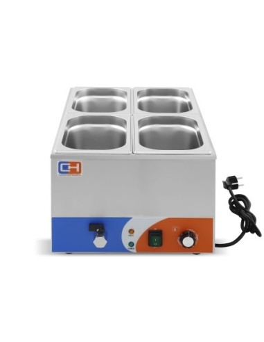 Baño María Eléctrico 4 cubetas GN1/4 BM-1/4|Hosteleria negocios