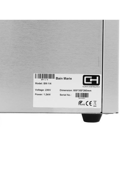 Baño María Eléctrico 4 cubetas GN1/4 BM-1/4|Hosteleria negocios