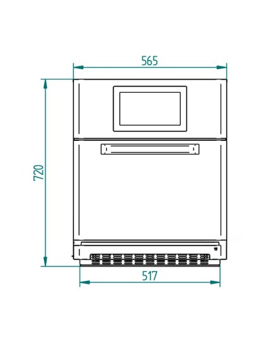 Horno Ultrarrápido  Eléctrico 1 Bandeja 43x34 cm ST Fast 42 V10 FM