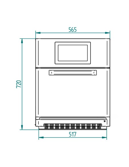 Horno Ultrarrápido  Eléctrico 1 Bandeja 43x34 cm ST Fast 42 V10 FM