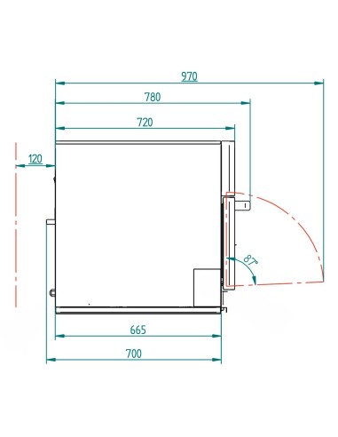 Horno Ultrarrápido  Eléctrico 1 Bandeja 43x34 cm ST Fast 42 V10 FM
