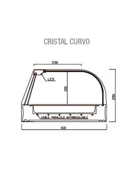Vitrina Caliente SC 1 Piso Vitrinas Gómez | Hosteleria Negocios