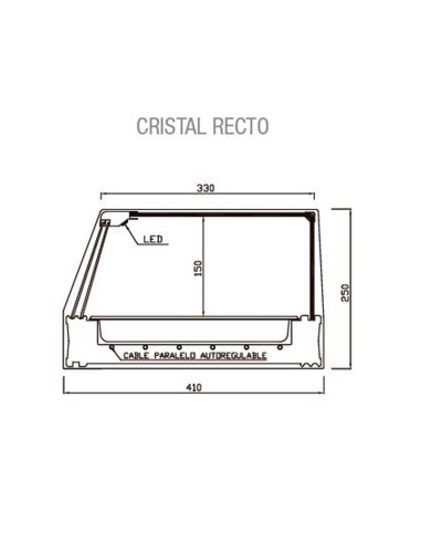 Vitrina Caliente SC 1 Piso Vitrinas Gómez | Hosteleria Negocios