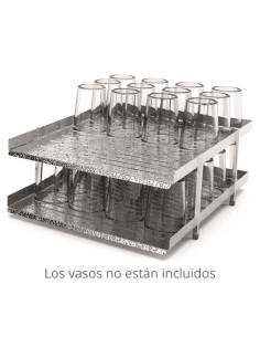 Estante Doble para Vasos FriBuffet | Hostelería Negocios 2