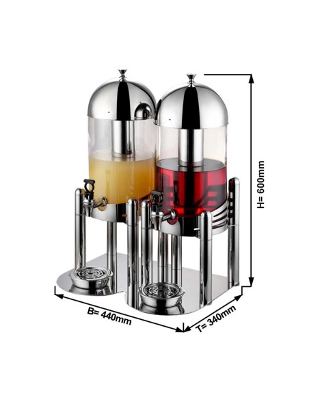 Dispensador Zumo Doble FriBuffet 14 L | Hostelería Negocios