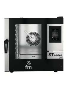 Horno mixto con panel de control digital  ,Capacidad para 7 bandejas GN 2/1. Modelo Monofásico . tiene de serie tambien lavado a