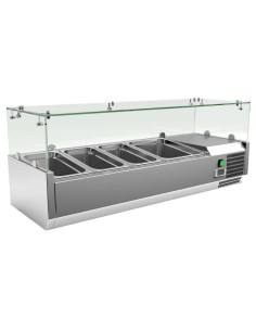 Vitrina de ingredientes GN1/3  con Cúpula|Hosteleria negocios