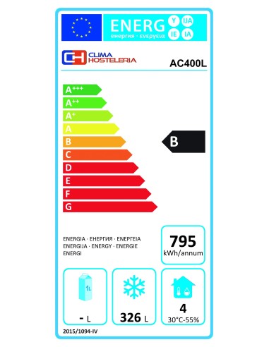 Armario de congelación Blanco 400 L  AC400L|Hosteleria Negocios