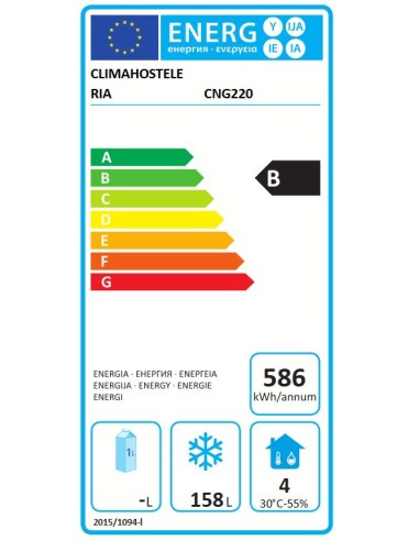 Congelador Vertical Puerta Ciega AVEIRO CNG220|Hosteleria negocios